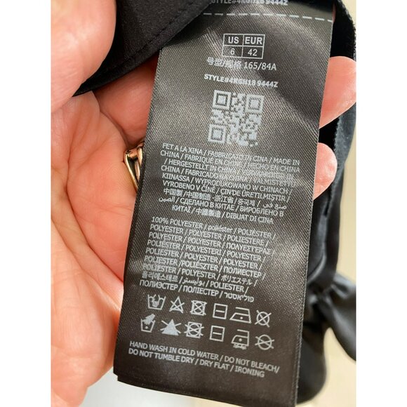 NWT MARCIANO BY GUESS DIXIE - Blouse - jet black Size 6 Retail $150 - Picture 10 of 12